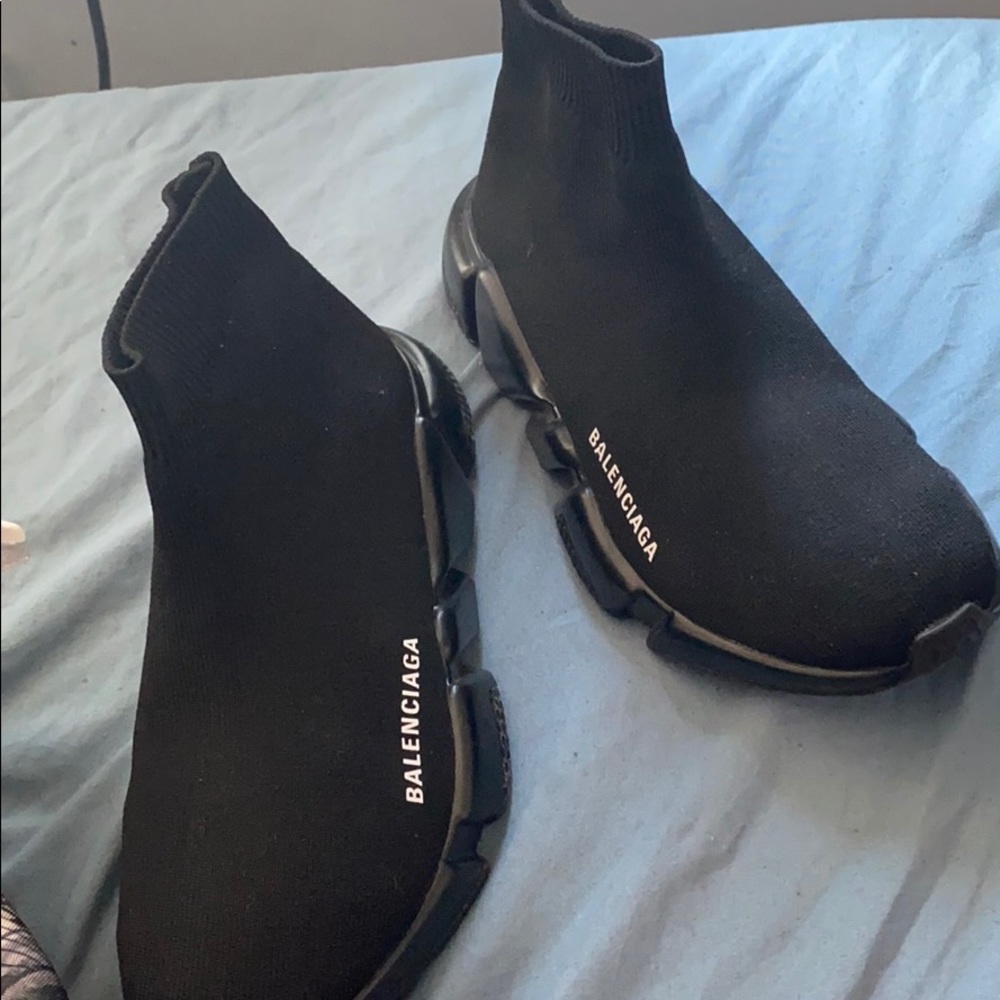 black balenciagas